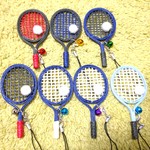 【m様オーダー品】オリジナルテニスラケットのストラップ（ボール付、7個）