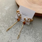 イヤーカフ風ロングピアス