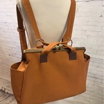 8号帆布2wayがま口リュック（完成品）