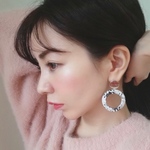 スネーク柄 silver pierce