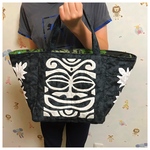 ハワイアンキルトティキ柄バッグ