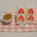 いちごサンド&カフェオレ☆ミニチュア