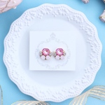 CandyBijou  StrawberryPink ストロベリーピンクビジューイヤリング（ピアス）