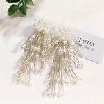 つららパール／パールシャワー／クラゲピアス／つぶつぶパール／イヤリング ／樹脂／アレルギー対応／結婚式／フォーマル／お呼ばれ／ウェディング／二次会／ フォーマル／大ぶりパール