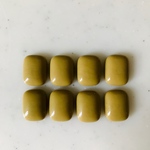 Ocher Rectangle Cabochons