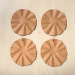 RUBBER MATTE CAMEL CIRCLE WAVE CHARM
