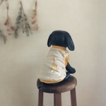 犬服　　杢裏毛キリン柄のわんこ服