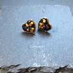 Flower  ボタニカル　ハート　チタンピアス