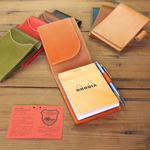 本革メモパッドカバー ORANGE RHODIA専用 41