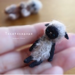  【受注製作】ミニマム黒ヒツジさん 4.5㎝ テディベア
