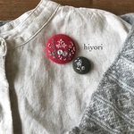 刺繍ブローチ　2個セット