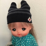 ソランちゃん　メルちゃん　しましまニット帽