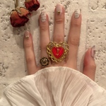 #1367 ゴールドハートローズリング