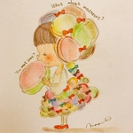お菓子なポストカード