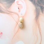 エクルーとペブル（ミルクティベージュ）♡ピアス・イヤリング♪【K18・K14GF/14kgf対応】