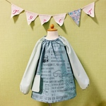 新作！名入れ刺繍可能！男の子スモック  メガネとカメラとコーヒーと 110cm