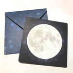 [送料無料！]大きめ！スクエアメッセージカード　moon