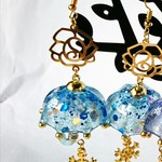 クリオネ傘のアクアリウム ピアス イヤリング