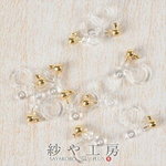 イヤリング パーツ 10個 5ペア 樹脂ノンホールピアス 3mm ap003280