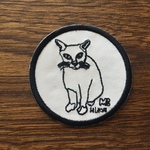 ネコ刺繍ワッペン