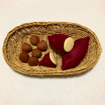 フェルト ままごと 芋&栗 (赤茶) ① 送料無料