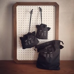 黒ねこ巾着３点セット