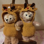 ダッフィー ぬいぐるみバッチ トナカイ衣装