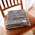 【 即納品 】お月さまとお星さま　雲のガーゼ　８重ガーゼブランケット　タオルケット　バスタオル　* ラプセニ * 