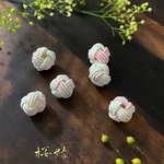 桜縁　　資材　玉結び玉