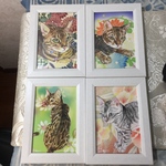 絹に描く猫似顔絵イメージアート　licca-kayama 様オーダー