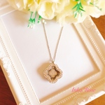 ma8012様専用ページ💎✨フラワーロケットジュエルネックレス✨グルーデコ　シルバー