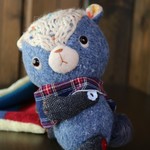 くまのぬいぐるみ【くまぐるみ 057】―冬支度―