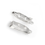 @1.5円 セール【20x5mm 200個】ブローチピン (造花ピン) シルバー メタルパーツ コサージュピン【森の雑貨屋さん】