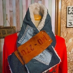 デニムのマフラー 10%SALE390→3510