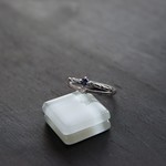 再販　ブルーサファイア　ティン　ティアラリング　SILVER925