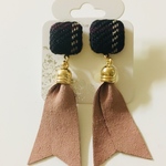 リボンタッセル ピアス イヤリング出来ます！