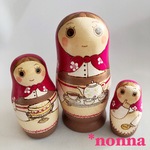 3個組マトリョーシカ「Tea time」