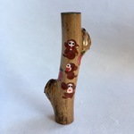 りんごの枝のはんこ　〜 逆三猿りんご 〜