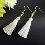 サービス品！パステルカラーのタッセルピアス/イヤリング/ノンホールピアス