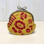 北欧風刺繍がま口＊