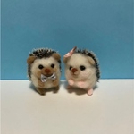 羊毛フェルト ハリネズミ ペア