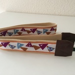 三角がいっぱい幾何学柄カメラストラップ