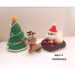 送料無料＊限定3つ＊クリスマスあみぐるみセット