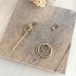 アシンメトリー❤︎フープピアス・イヤリング