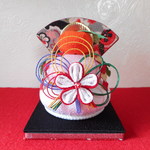 ちりめん細工の紅白鏡餅《送料込》