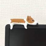 だら〜んワンコ　コーギー  粘土細工の置物［インテリア 飾り］ 