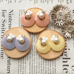 パステル（3color）＊コットンパールビジュー＊イヤリング/ピアス