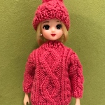 リカちゃん手編みアランセーター
