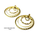 4pcs★gorgeous hoop antique gold（アイアンチャーム）