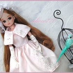 22cmドールサイズ　リカちゃんサイズ 　シャイニーピンク　プリンセス